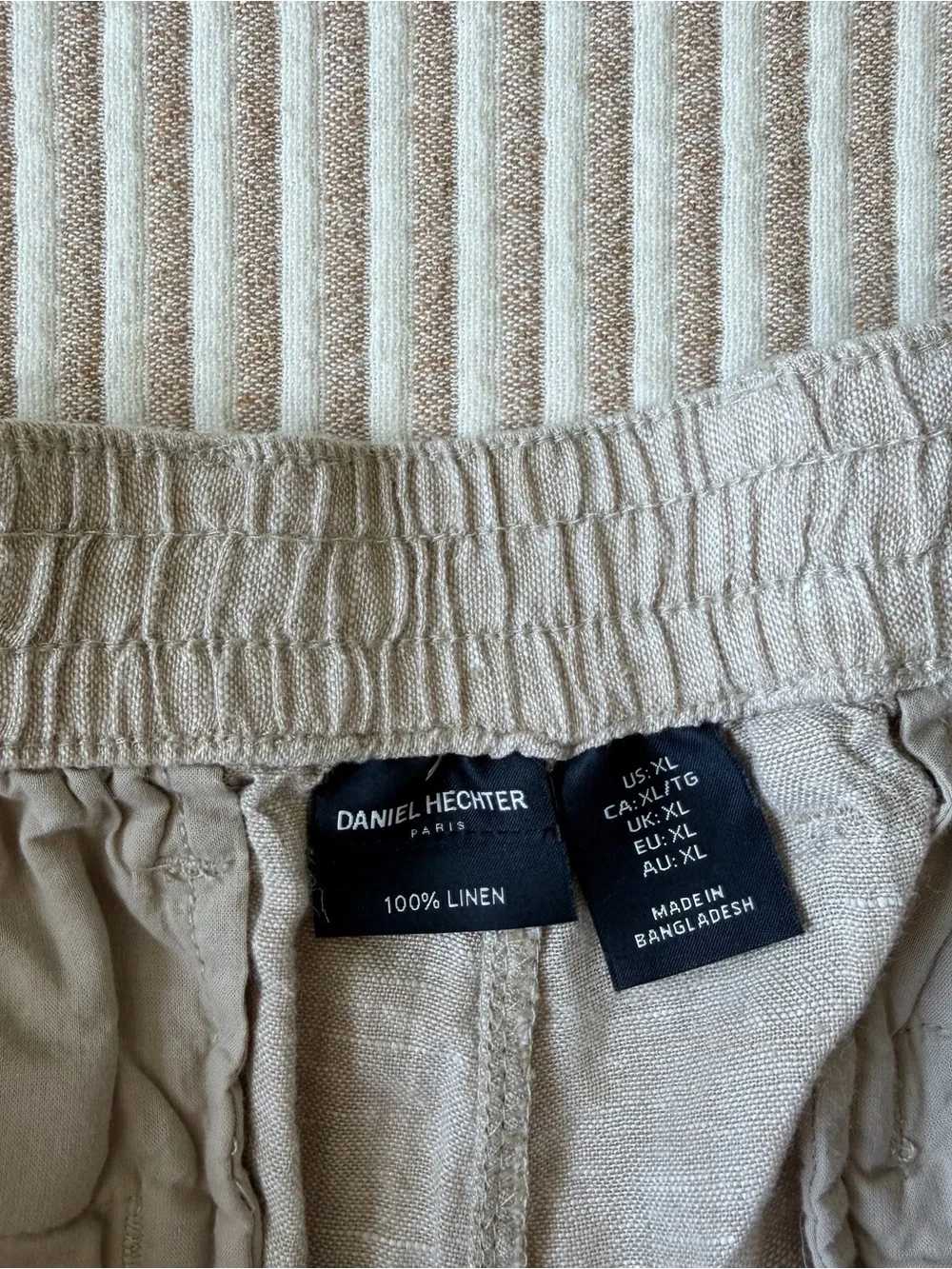 Daniel Hechter Men's Linen Chinos - Light Gray